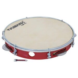 Pandeiro Vanguarda Pele Couro - Vermelho